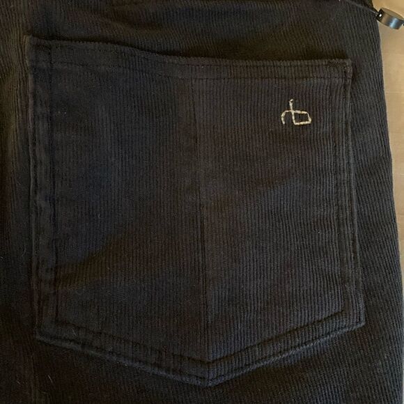 Rag & Bone NWT High Rise Skinny 5 Pocket Style Black Corduroy Pant. Size 26. - Picture 4 of 9